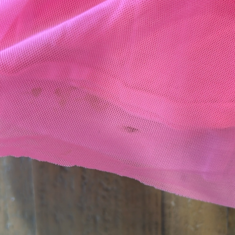 Hanna andersson pink daisy tulle short sleeve dress - Picture 3 of 7